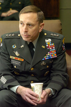 Richard Gwin/Journal World-Photo Lt. General Petraeus, commander of combined ars Center at Ft. Leavenworth talked recently of the forts history and his years with the Military.